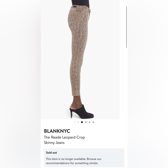 Blank NYC Reade leopard crop skinny jeans - Picture 8 of 8